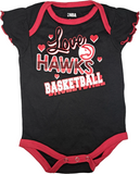 NBA Atlanta Hawks Girl's Baby Creeper Bodysuit 2 Piece Set 3/6 Months