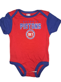 Detroit Pistons NBA Boy's Baby Toddler 3 Piece Bodysuit Creeper Set 18 Months