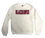 Chicago Blackhawks NHL Women's Crew Neck Fuzzy Sherpa Sweatshirt Small 4/6