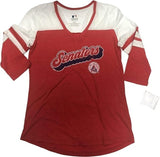 Washington Senators Women's Long Sleeve Varsity V-Neck T-Shirt Medium 8/10