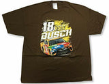 Checkered Flag Kyle Busch Adult Men's Crew Neck T-Shirt - XXX-Large