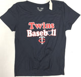 Minnesota Twins Baseball MLB Women's Tie Front Shirt Choose Size
