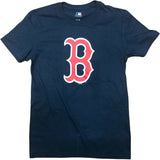 MLB Boston Red Sox Men's Classic Logo Crew Neck Short Sleeve T-Shirt Small Navy