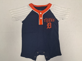 Detroit Tigers MLB Boys 1 Piece Bodysuit Creeper Set 3/6 Months