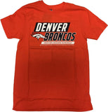 Denver Broncos NFL Men's 2019 Schedule 2-Sided Crew Neck T-Shirt NEW