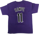 Majestic Colorado Rockies Boy's Vintage Brad Hawpe T-Shirt Purple Medium