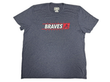 Atlanta Braves MLB Name & Logo Polyester Shirt Majestic Men's 2XL