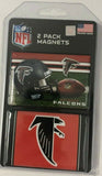 NFL Football Atlanta Falcons  2.25" x 3.25" Die Cut 2 pack Magnet