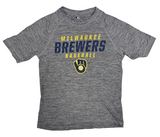Milwaukee Brewers MLB Name & Glove Logo Men's Drifit Poly T-Shirt SMALL