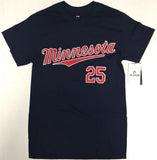 Minnesota Twins Byron Buxton #25 2-Sided MLB Men's T-Shirt Choose Size