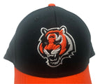 REEBOK Cincinnati Bengals Men's One Size Flex Fit Hat Black Orange