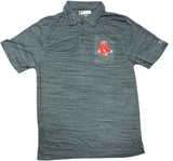 Boston Red Sox Men's Dry Fabric Wicking Polo Shirt Gray