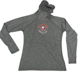 New York Islanders Boys Hooded Dry Fit T-Shirt Large 12/14 Dry Fit Gray