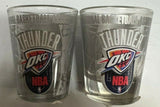 Oklahoma City Thunder OKC NBA HI-DEF Enhanced Etched 2oz Shot Glass
