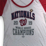 Washington Nationals Women's 2019 World Series Champions Long Sleeve T-Shirt L