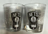 Brooklyn Nets NBA HI-DEF Enhanced Etched 2oz Shot Glass