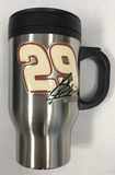 Kevin Harvick #29 NASCAR Tumbler 16oz Stainless Steel Travel Thermal Mug
