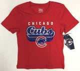 Chicago Cubs MLB Girl's Name Logo Graphic T-Shirt Red Choose Size