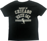 Chicago White Sox Property of Boy's Short Sleeve Cotton T-Shirt Black