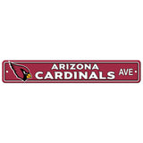 NFL Arizona Cardinals Home Room Bar Office Decor AVE Street Sign 4" x 24"