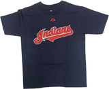 MLB Cleveland Indians Vintage Boy's Short Sleeve T-Shirt Small Navy