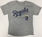 Eric Hosmer #35 Kansas City Royals MLB Boy's 2-Sided T-Shirt Medium 10/12