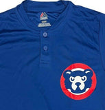 Chicago Cubs Boy's Dry Fabric Jersey Short Sleeve Shirt Small Blue