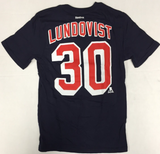 Henriq Lundqvist #30 New York Rangers 2-Sided Boy's NHL T-Shirt Medium 10/12