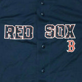 Boston Red Sox MLB TRUE FAN Full Button Men's  Patriotic Baseball Jersey Small