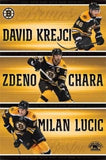 Boston Bruins Kreiji Chara Lucic Team 13 Poster Print  22