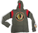 Chicago Blackhawks NHL Men's Long Sleeve Hooded Distressed T-Shirt Small