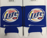 Rusty Wallace #2 Miller Lite NASCAR Neoprene Collapsible Can Cooler SET OF 2