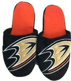 Anaheim Ducks NHL Plush Big Logo Slide Slippers  CHOOSE SIZE