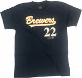 Milwaukee Brewers Christian Yelich Boys T-Shirt Large 14/16