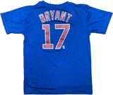 Chicago Cubs Kris Bryant Boy's Short Sleeve Active DryT-Shirt Blue Small 6/7