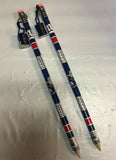 New York Giants NFL 15" JUMBO Pencils with Sharpeners  SET OF 2