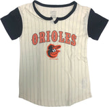 Baltimore Orioles Girl's Short Sleeve T-Shirt White Small 6/6X