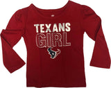 Houston Texans Texans Girl Baby Girls Long Sleeve T-Shirt
