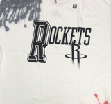 NBA Houston Rockets Classic Men's White Red Long Sleeve T-Shirt Large