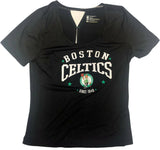 Boston Celtics Women’s Short Sleeve Shirt Black LARGE 12/14
