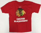 Chicago Blackhawks Name Logo Boy's NHL Short Sleeve T-Shirt XL 18/20