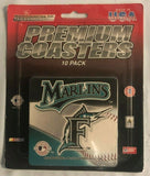 Florida Marlins RETRO LOGO MLB Premium 10 pack Paper Coasters