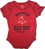 Boston Red Sox MLB Boys Red Logo Bodysuit Creeper 12 Months