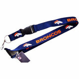 NFL Denver Broncos Team Color Breakaway Lanyard Key Chain FREE SHIPPING