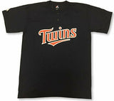Majestic Minnesota Twins MLB Two-Button Men's Jersey T-Shirt SMALL