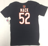 Khalil Mack #52 Chicago Bears NFL Boy's Name Logo 2-Sided T-Shirt XL 16/18
