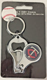 Minnesota Twins MLB 3-IN-1 Keychain, Nail Clipper, Bottle Opener
