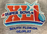 Reebok Super Bowl XLI Men's Gray Crewneck Embroidered Sweatshirt XL