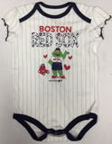 Boston Red Sox MLB Girl's 1 Piece Bodysuit Creeper Set 12-18 Months