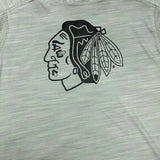Chicago Blackhawks Boy's Hooded Long Sleeve Dry Fabric T-Shirt Gray X-Small 4/5